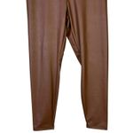 Aerie NWT OFFLINE by Real Luxe Leggings Womens XL Brown Faux Leather High Rise Photo 4