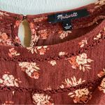 Madewell  Blouse Ladder-Trim Ruffle Top in Homestead Bouquet Sz S GUC Photo 8