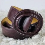 Worthington Chocolate Brown Leather Belt Large 1 3/4" wide Photo 0