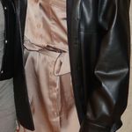 Abercrombie & Fitch Brown Long sleeve Satin dress Photo 0