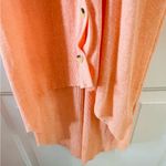 Free People  beach peach long ribbed asymmetrical cardigan Photo 3
