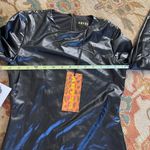 Abyss By Abby NWT:  Shiny Black Long Sleeve Dress Photo 4