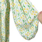 Damson Madder Edwina Floral Midi Dress Women’s Size 12 Yellow Cottagecore New Green Photo 7