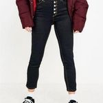 BDG Glitter Button Fly High Waisted Skinny Jeans Women’s Size 27 Photo 0