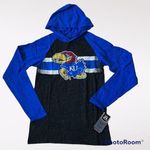 J. America  NCAA Kansas Women’s free style hooded slub tee Size Small Photo 0