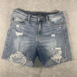 Judy Blue  High Waist Paint Splatter Cut Off Jean Shorts Women's Sz M‎ Distressed Photo 0