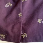 Vintage Victoria Holley Lined Pencil Skirt. Embroidered flower pattern. Size 16. Purple Photo 4