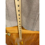 J.Crew  Stadium Cloth Nello Gori Wool Coat Tan Size 0 Zip Front flaw Photo 5