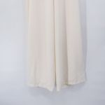 Dessy Collection Strapless Notch Crepe Jumpsuit Ivory White 3066 Wide Leg 10 Photo 9