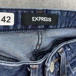 EXPRESS Women's Denim Blue Cut Off Shorts Size 0 Shortie Low Rise Distressed Photo 4