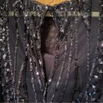 R & M Richards  Formal Gown Women’s 8 Dark Navy Blue Sequin Mother Of Bride Tie Photo 5