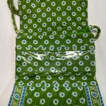 Vera Bradley  Floral Green/Blue Crossbody Bag 7” X 5” PREOWNED Photo 2