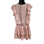 FAVLUX ‎ Women’s Size Large Two tiered Ruffle dress Peach Photo 2