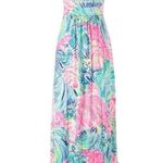 Lilly Pulitzer NWT Martina Maxi in Beach Please Tie Halter Neck Jersey Dress S Photo 3