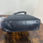 Gucci GG Canvas Bamboo Handle Tote Bag Handbag Black Photo 11