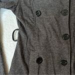 Guess Y2K  Gray Hooded Double Breasted Peacoat Photo 7