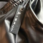 NWT Stylish Black Faux Leather cargo pants Size 2X Photo 6