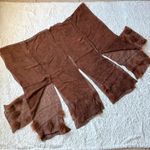 Unique Vintage Vintage Velvet Burnout Silk Dress Sz 6-8 Fur Trim Shawl Y2K Fairy Grunge Runway Photo 11