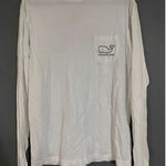 Vineyard Vines Women's Santa Hat Whale Long Sleeve T Shirt White Small Photo 0