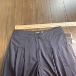 Lauren Ralph Lauren Dress Pants Womens 14P Navy Wide Leg Pleated High Rise $145 Blue Photo 2