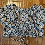 Zaful  brown snakeskin adjustable bust cheeky bikini 6 Photo 5