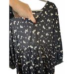 Chelsea 28 Black with Ivory Leaves Dress - Size XXL Photo 5