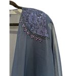 S.L. Fashions Women's‎ Embellished Tiered Jacket Dress Navy Size 16 NWOT Blue Photo 1