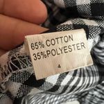 Haute Rogue Black Gingham Top,‎ Vintage Y2K 2000s Indie Sleaze Soft Grunge Small Photo 4