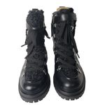 Circus by Sam Edelman Circus Sam Edelman Combat Boots Womens 7 Black Faux Leather Shearling Gretchen Photo 5