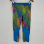 Nike  Pro Hypercool Frequency Capri Leggings Womens‎ Large Multicolor Swirl Print Photo 8