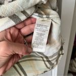 We The Free  Flannel Shirt Women XS White Plaid Button Up Long Sleeve Boho Photo 3