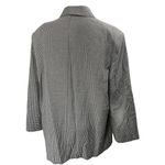 Sag Harbor Women Black White Houndstooth Long Sleeve Blazer Coat Jacket Size 16 Photo 1