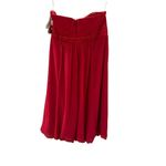 David's Bridal  Size 10 Red Strapless Dress Chiffon Satin Prom Bridesmaid NWT Photo 1
