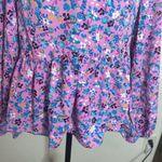 VERO MODA  Lucia Textured Floral Print Top in cyclamen size M Photo 8