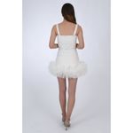 Fanm Mon Fol Embroidered Tulle Skirt Set Ivory Womens Size Small White Photo 5