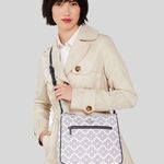 Kate Spade Signature Spade Navy Flower Large Swingpack Crossbody Bag Purse Photo 11