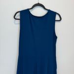 Betabrand  Faux-Wrap Dress Blue Opal Pockets Stretch Size L Photo 7