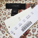 J.Crew NWT Petite Silk-twill Button-up Shirt in Dusty Ivory Roaming Tigers 8P Photo 1