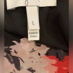 Joie  Ellar silk floral long sleeve romper shorts  in Caviar multi size large Photo 5