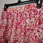 J.Crew Factory Skirt Floral Pink Tiered Elastic Waist Casual Spring Easter Size XS Photo 2
