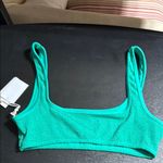 Good American NWT Jade Green Square Neck Bikini Top Size L/XL Photo 2