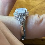 Natural Rainbow Moonstone Sterling Silver Ring Size 6 Photo 2