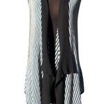 Cache Black White Cardigan Shrug Wrap Vest Top New Stretch Knit $88 NWT Photo 0