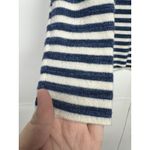 Banana Republic Women’s Size S Navy White Striped V-Neck Knit Sweater Photo 3