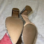 Alfani  Womens Pointed Toe Pumps with Mirror Heel Detail snakeskin Print size 9.5 Photo 4