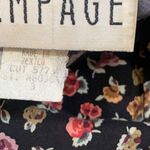Vintage Rampage Dress Black Dark Floral Detail Sweetheart Neck Puff Sleeve Mini Size XS Photo 9