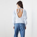 Ganni Isoli Puff-Sleeve Love Club Sweatshirt- Size XS Photo 1