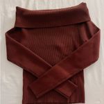 Princess Polly  Off-The-Shoulder Sweater Brown - Size M Photo 0
