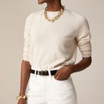 J.Crew Cashmere Classic Fit Crewneck Sweater in Heather Natural, Size XXS Photo 0
