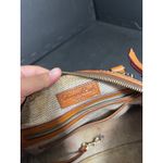 Dooney & Bourke Y2K  Black Brown Monogram Handbag Purse Leather Canvas‎ Photo 8
